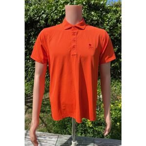 G/FORE Essential Pique Golf Polo Shirt Orange Mens Medium